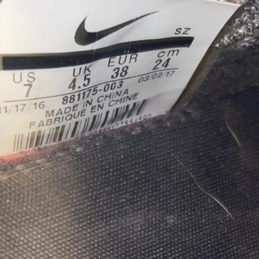 Nike Black and Gray Comfort Sneakers